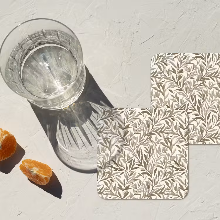 Takken - Botanisch - Taupe onderzetter kurk middel 366 -sfeer4