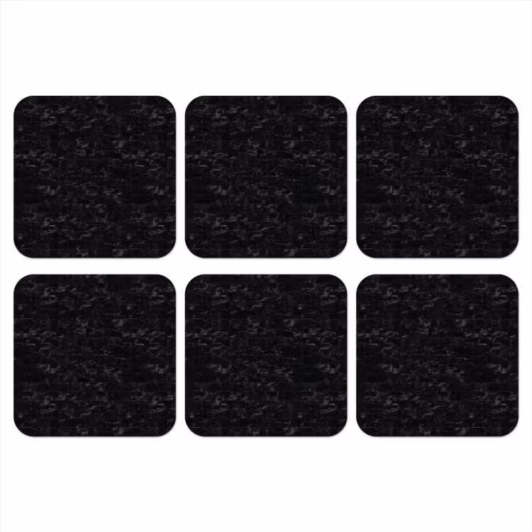 Tegels - Patroon - Marmer - Zwart onderzetter kurk middel 366 -3d