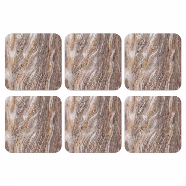 Textuur - Steen - Abstract - Beige onderzetter kurk middel -3d