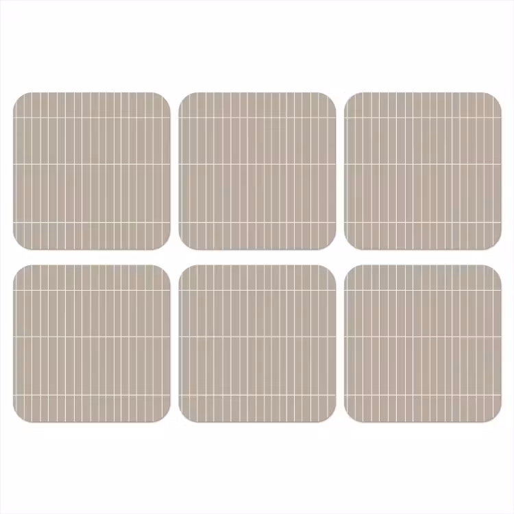 Verticaal - Wandtegel - Licht Beige onderzetter kurk middel 366 -3d