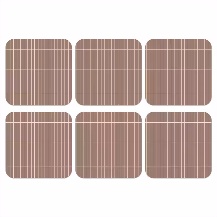 Verticaal - Wandtegel - Terracotta onderzetter kurk middel 366 -3d