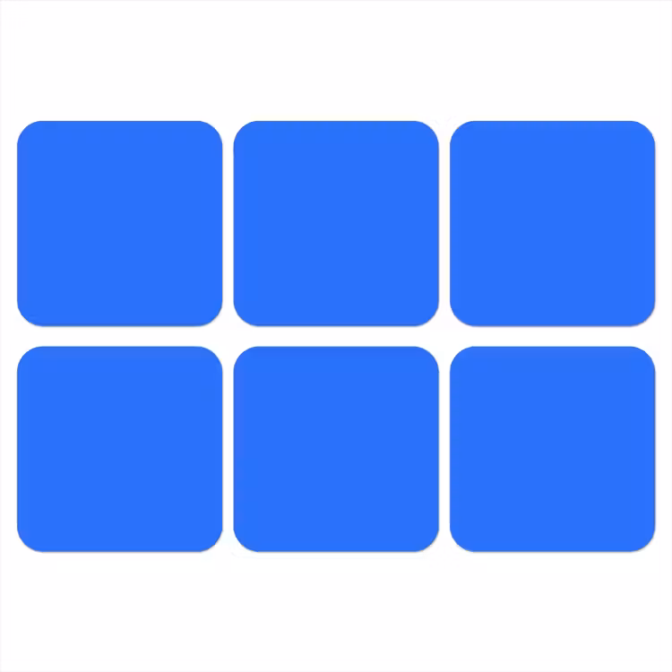 Vivid - Cobalt - Blauw onderzetter kurk middel 366 -3d