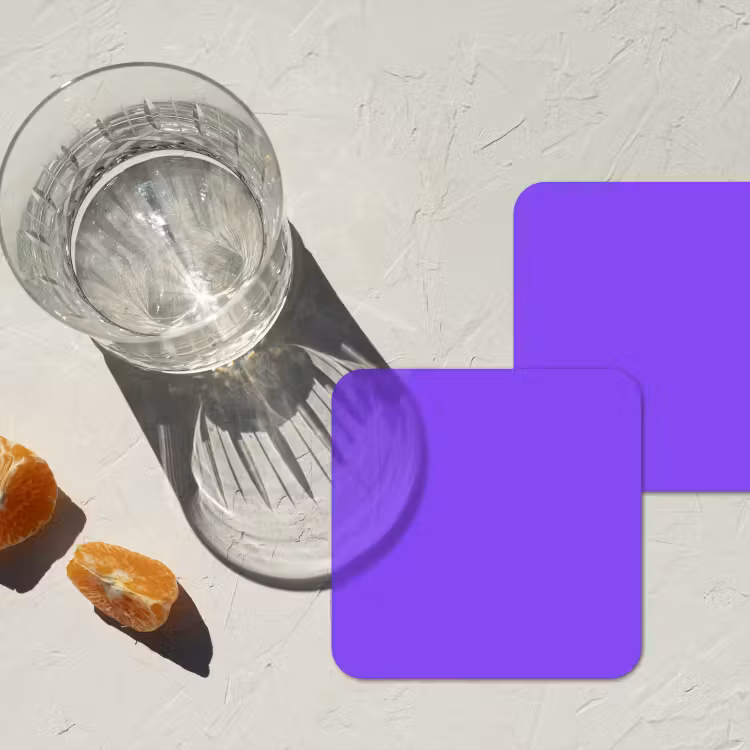 Vivid - Violet - Paars onderzetter kurk middel 366 -sfeer4