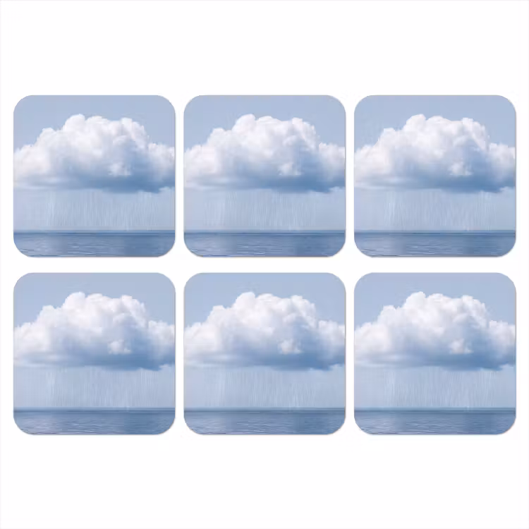 Onderzetter - Wolk - Regen - Natuur - Wolk - Regen - Natuur onderzetter kurk middel