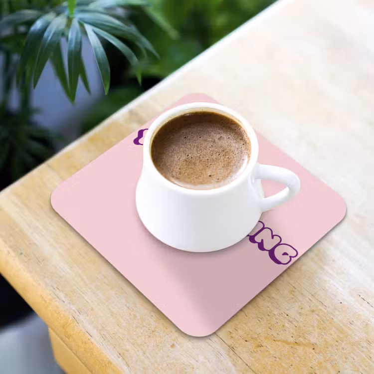You're doing great - roze - 3D onderzetter kurk middel -sfeer5