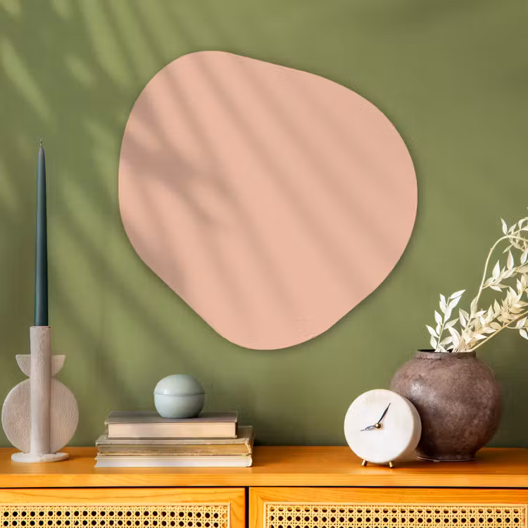 Blush - Terracotta - Nude Wandcirkel Organisch Aluminium middel 851 -sfeer2