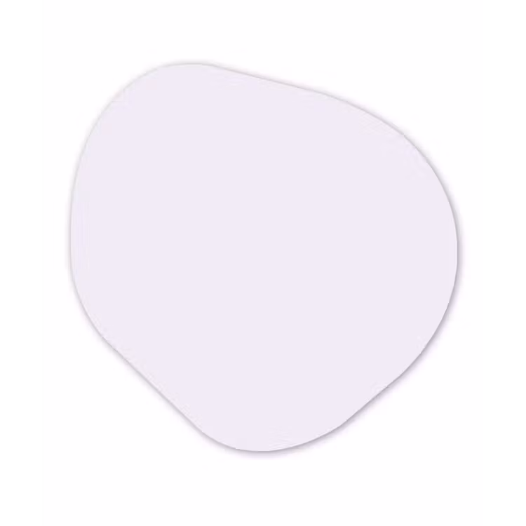 Lilac - Luxe - Paars Wandcirkel Organisch Aluminium middel 851 -3d