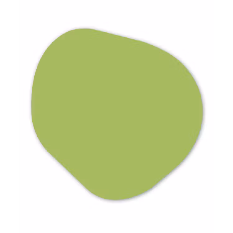 Lime - Glow - Groen Wandcirkel Organisch Aluminium middel 851 -3d