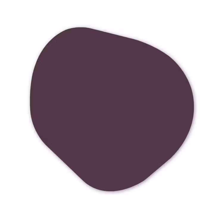 Midnight - Plum - Paars Wandcirkel Organisch Aluminium middel 851 -3d