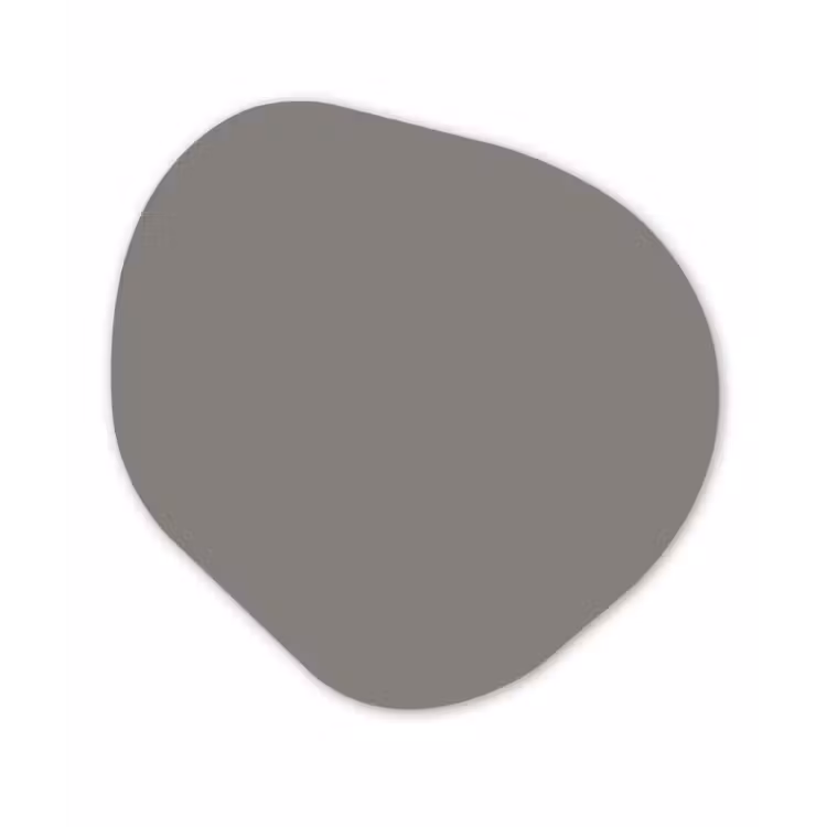 Mineral - Grey - Grijs Wandcirkel Organisch Aluminium middel 851 -3d