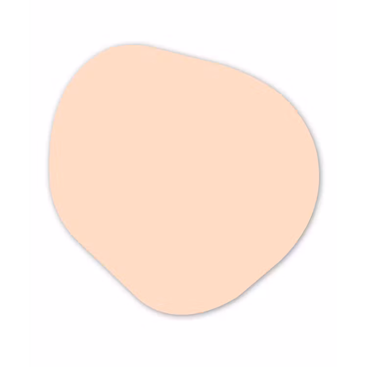 Pale - Peach - Nude Wandcirkel Organisch Aluminium middel 851 -3d
