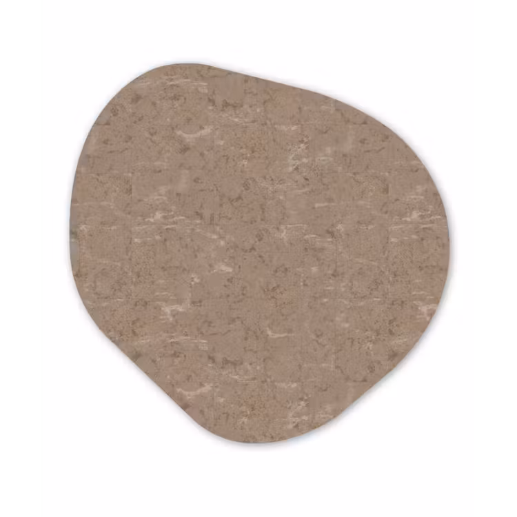 Patroon - Kalksteen - Beige Wandcirkel Organisch Aluminium middel 851 -3d