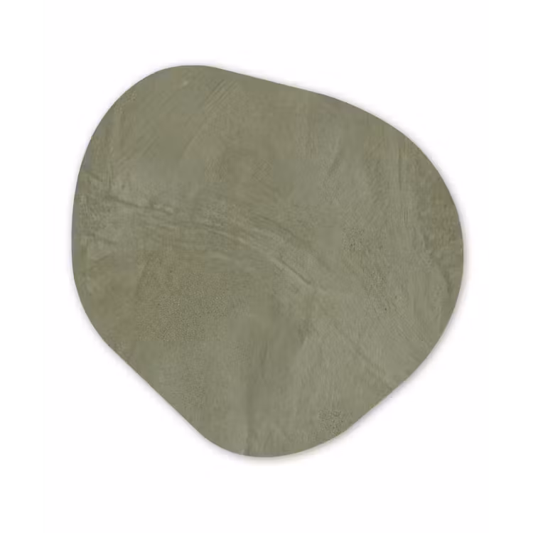 Textuur - Betonlook - Achtergrond - Modern - Groen Wandcirkel Organisch Aluminium middel -3d