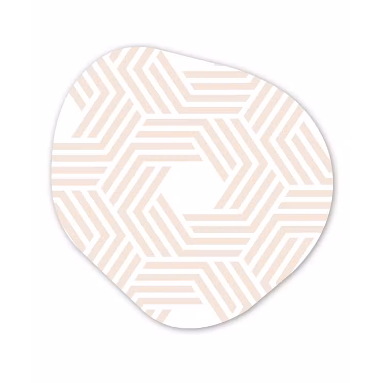 Abstract - Patronen - Design Wandcirkel Organisch Forex 3mm klein 629 -3d