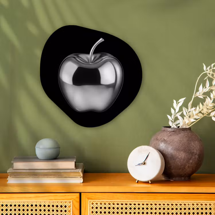 Appel - Metallic - Symmetrisch Wandcirkel Organisch Forex 3mm klein -sfeer2