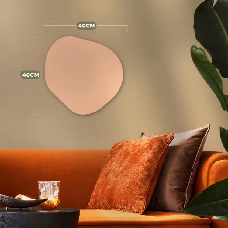 Apricot - Blush - Nude Wandcirkel Organisch Forex 3mm klein 629 -sfeer3