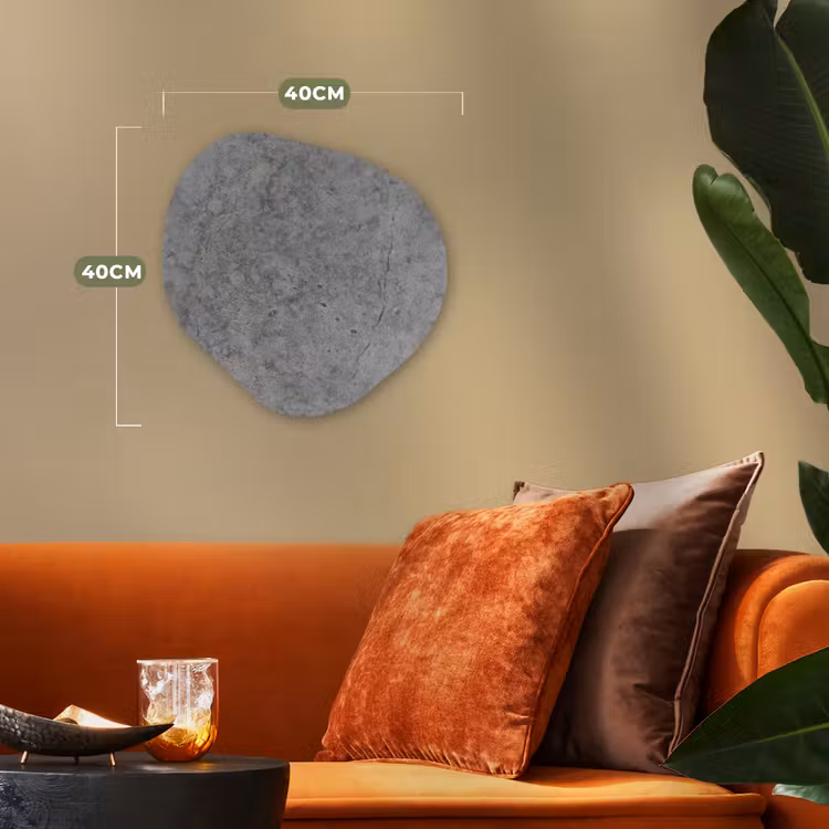 Beton - Antiek - Patronen Wandcirkel Organisch Forex 3mm klein 629 -sfeer3