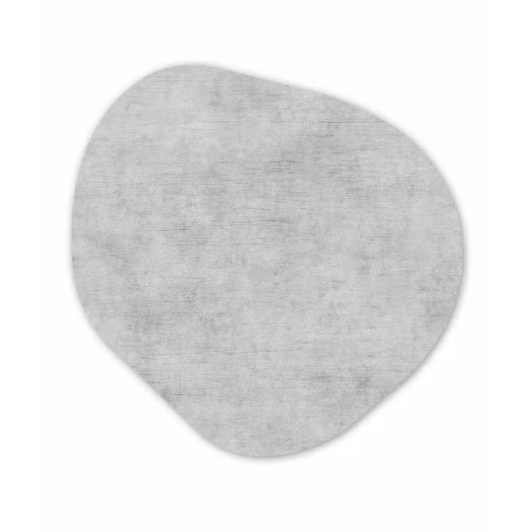 Beton - Grijs - Industrieel - Patroon Wandcirkel Organisch Forex 3mm klein 629 -3d