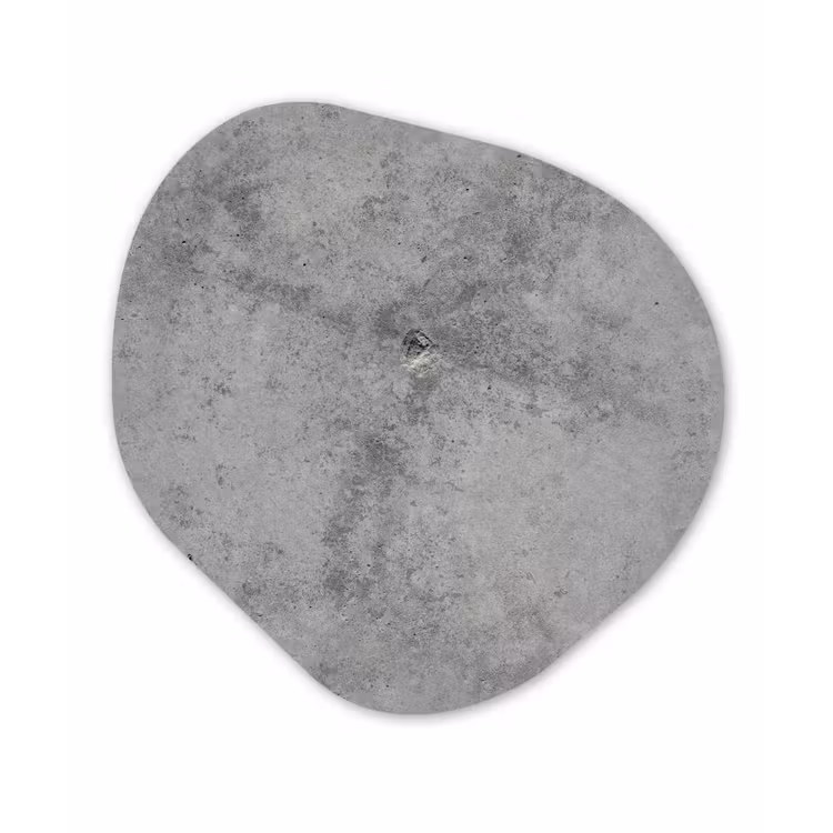 Beton - Grijs - Patronen Wandcirkel Organisch Forex 3mm klein 629 -3d