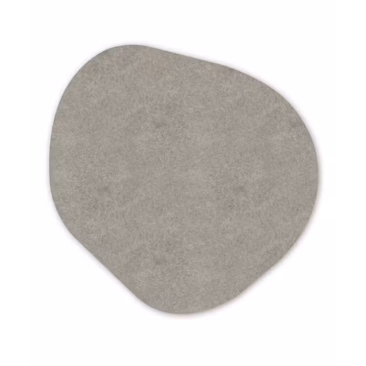 Beton - Grijs - Patronen - Industrieel Wandcirkel Organisch Forex 3mm klein 629 -3d