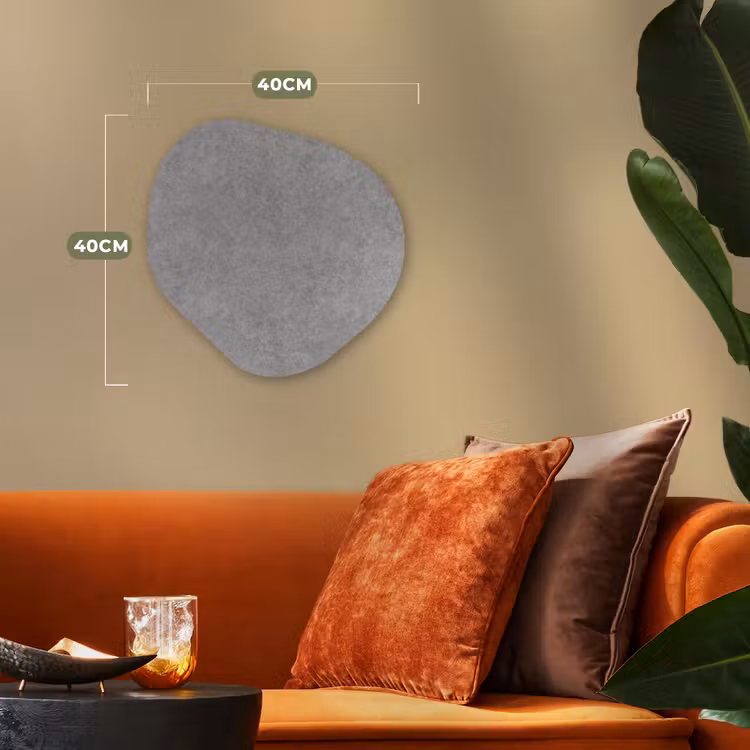Beton - Oud - Patroon Wandcirkel Organisch Forex 3mm klein 629 -sfeer3