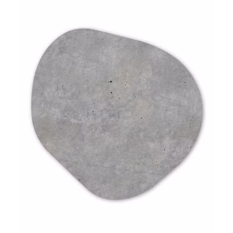 Beton - Patronen - Industrieel Wandcirkel Organisch Forex 3mm klein 629 -3d