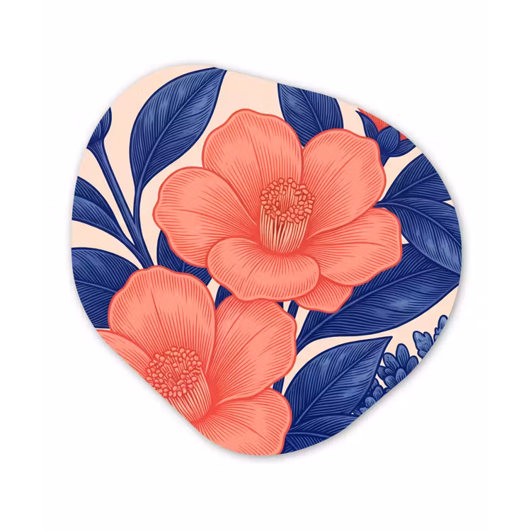 Organisch schilderij forex - Bloemen - Bladeren - Botanisch - Bloemen - Bladeren - Botanisch Wandcirkel Organisch Forex 3mm klein