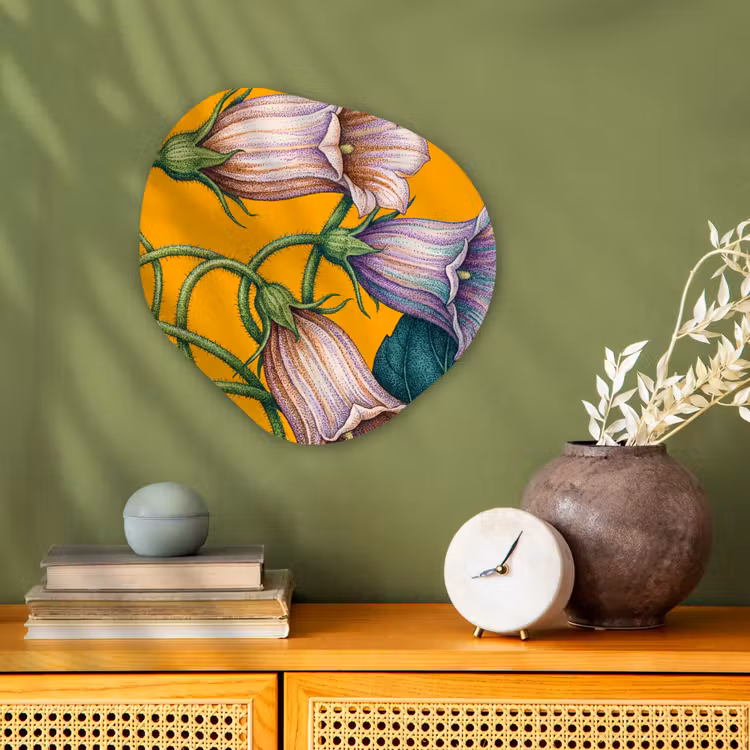 Organisch schilderij forex - Bloemen - Botanisch - Geel - Bloemen - Botanisch - Geel Wandcirkel Organisch Forex 3mm klein