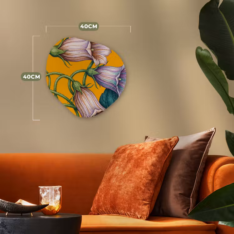 Organisch schilderij forex - Bloemen - Botanisch - Geel - Bloemen - Botanisch - Geel Wandcirkel Organisch Forex 3mm klein
