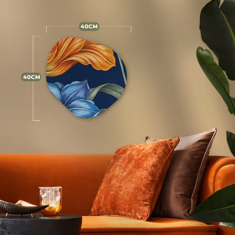 Organisch schilderij forex - Bloemen - Botanisch - Patroon - Bloemen - Botanisch - Patroon Wandcirkel Organisch Forex 3mm klein