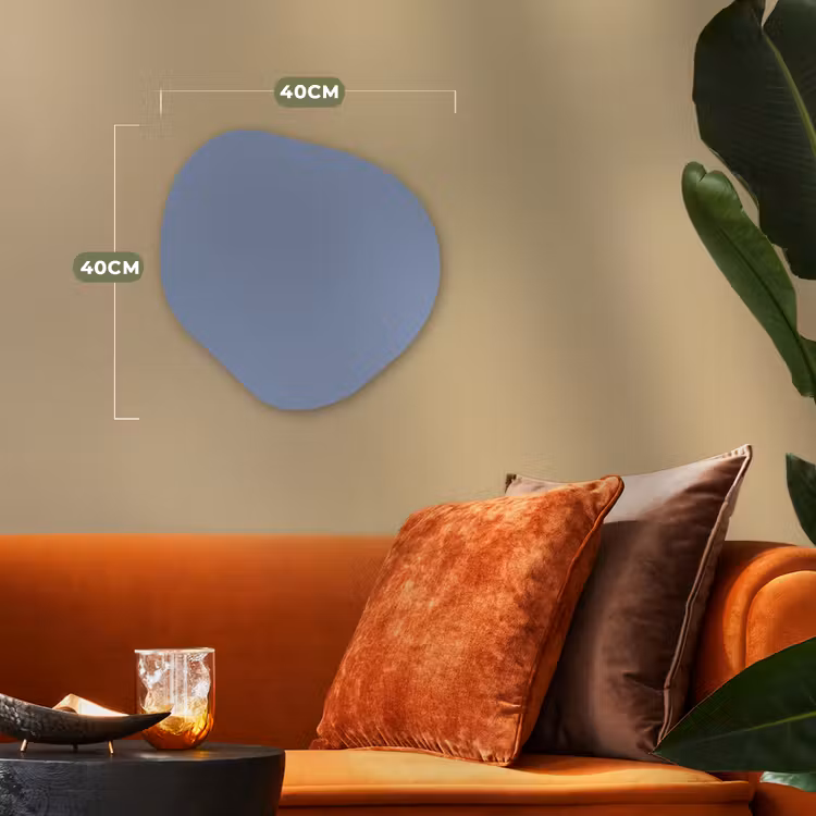 Canary - Champ - Blauw Wandcirkel Organisch Forex 3mm klein 629 -sfeer3