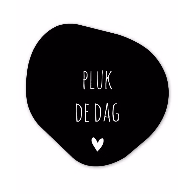 Carpe diem - Spreuken - Pluk de dag - Quotes Wandcirkel Organisch Forex 3mm klein -3d