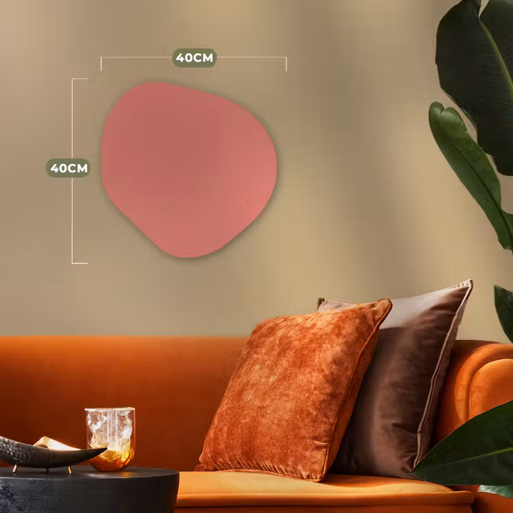 Coral - Reef - Rood Wandcirkel Organisch Forex 3mm klein 629 -sfeer3