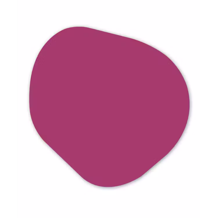 Deep - Magenta - Paars Wandcirkel Organisch Forex 3mm klein 629 -3d