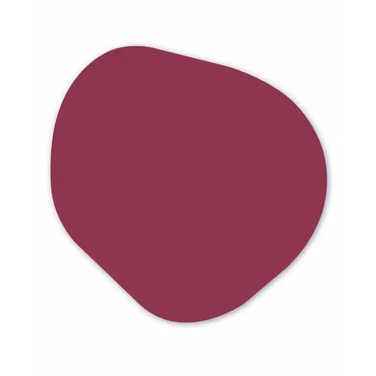 Deep - Rasberry - Rood Wandcirkel Organisch Forex 3mm klein 629 -3d