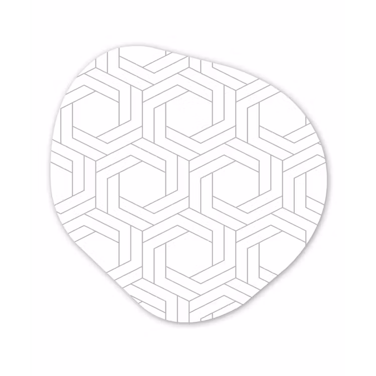 Design - Geometrie - Patronen - Abstract Wandcirkel Organisch Forex 3mm klein 629 -3d