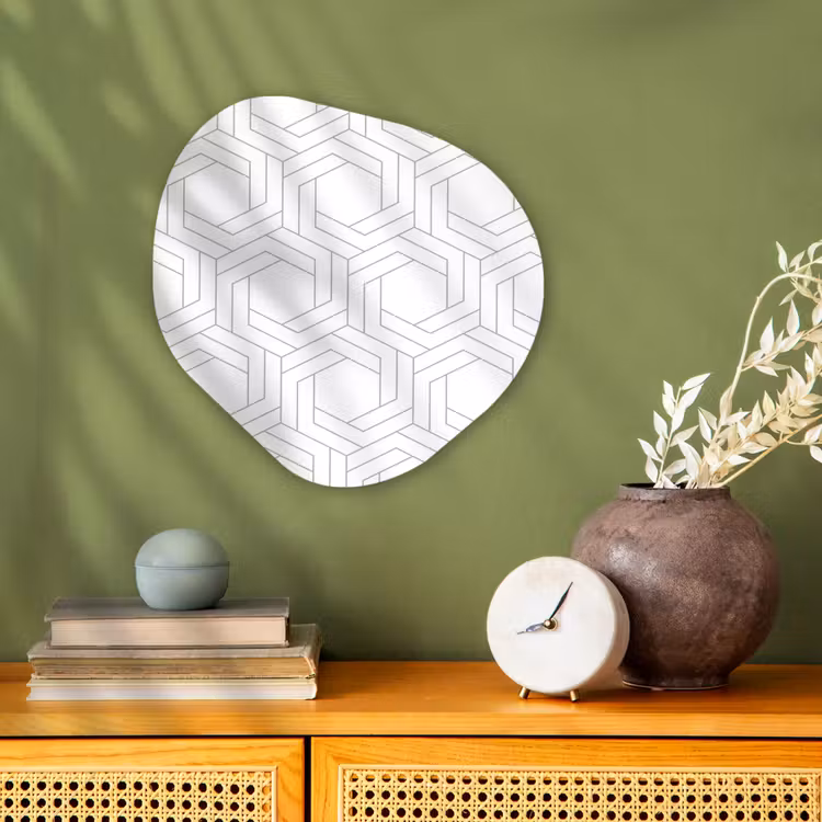 Design - Geometrie - Patronen - Abstract Wandcirkel Organisch Forex 3mm klein 629 -sfeer2