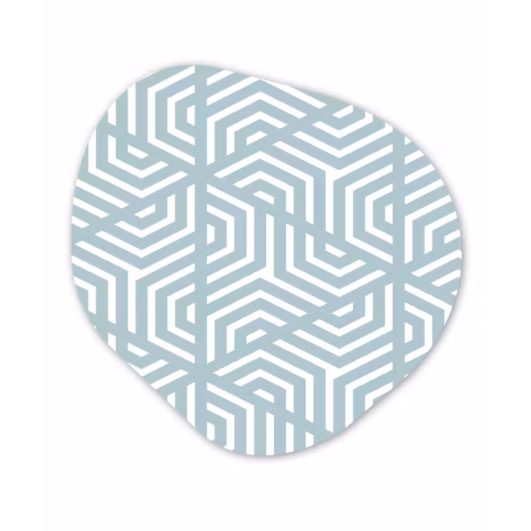 Design - Geometrie - Patroon - Driehoek Wandcirkel Organisch Forex 3mm klein 629 -3d