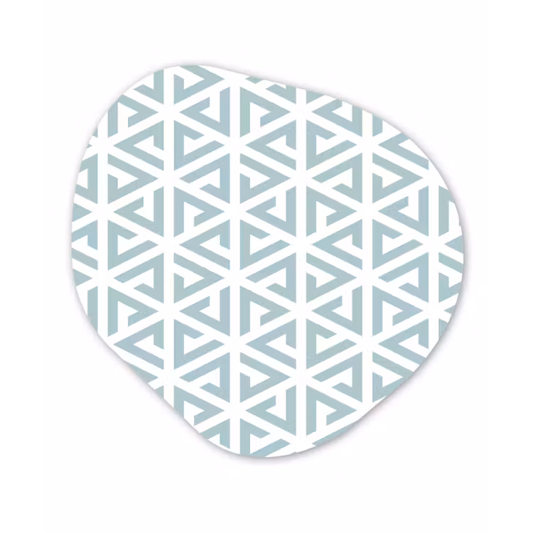 Design - Geometrie - Patroon - Driehoek Wandcirkel Organisch Forex 3mm klein 629 -3d