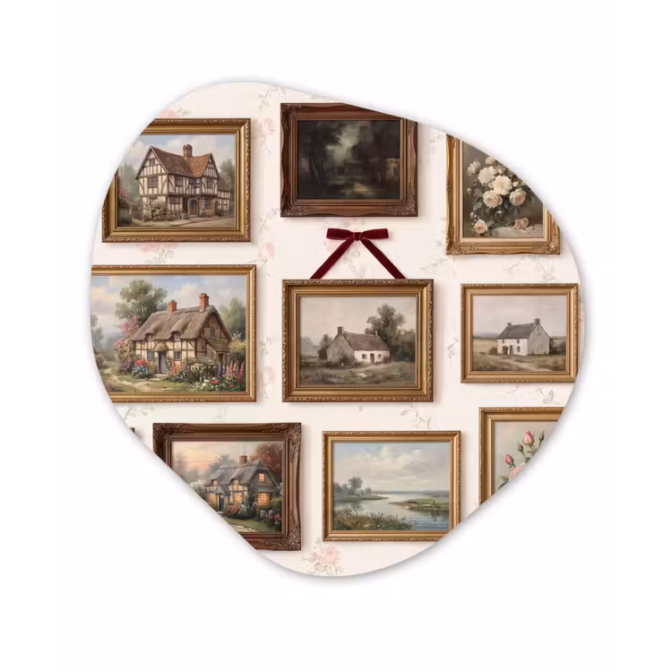 Dier - Kat - Portret - Klassiek Wandcirkel Organisch Forex 3mm klein -3d