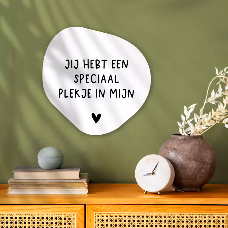 Een speciaal plekje in mijn hart - Spreuken - Quotes Wandcirkel Organisch Forex 3mm klein -sfeer2