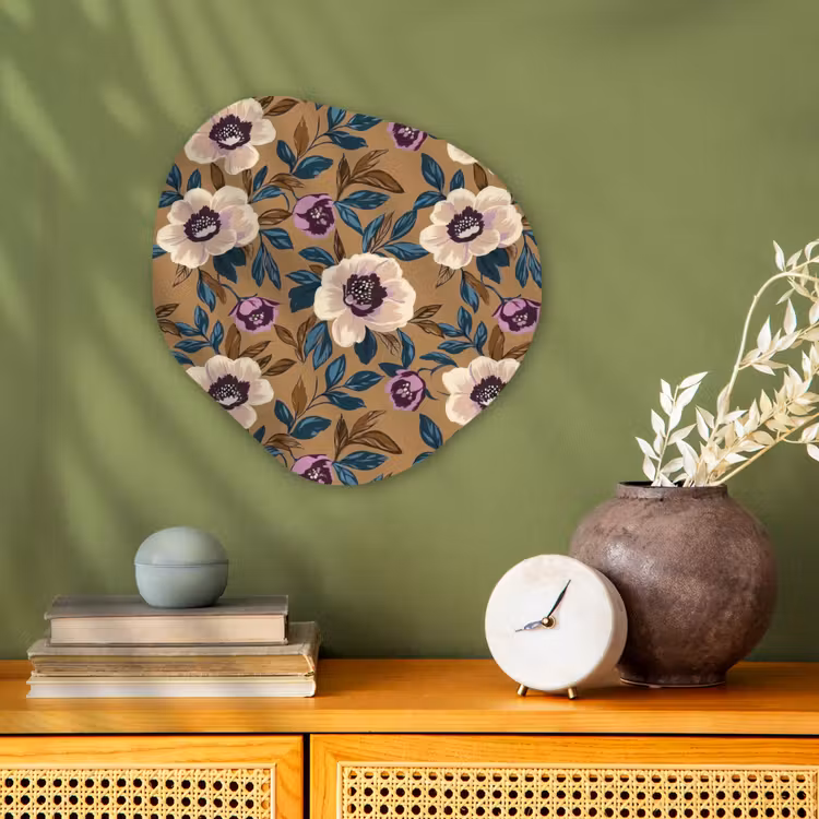 Floraal - Stilleven - Kleurrijk Wandcirkel Organisch Forex 3mm klein 629 -sfeer2