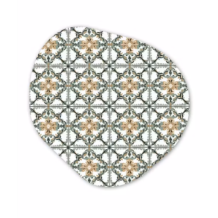 Floraal - Verweerd - Keurrijk Wandcirkel Organisch Forex 3mm klein 629 -3d