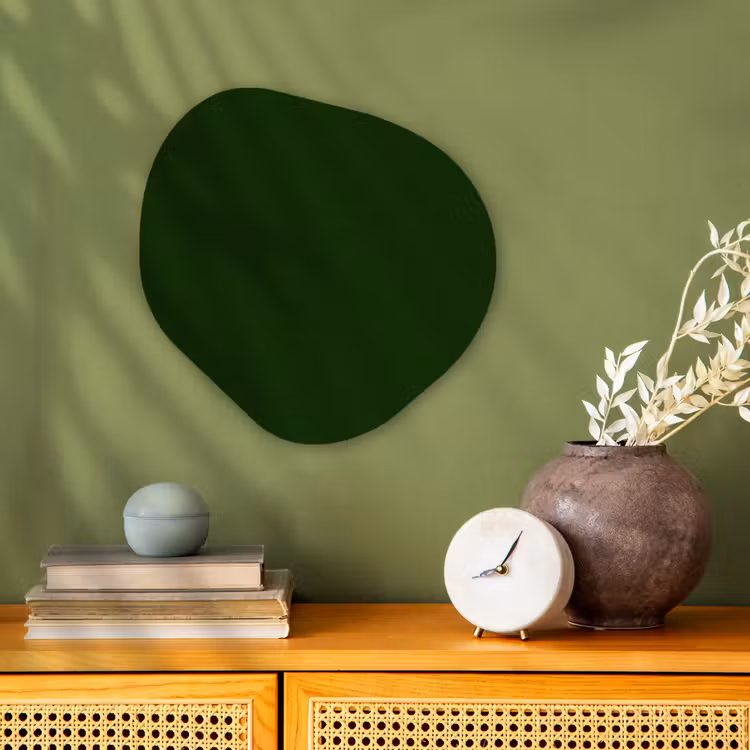 Forest - Green - Groen Wandcirkel Organisch Forex 3mm klein 629 -sfeer2