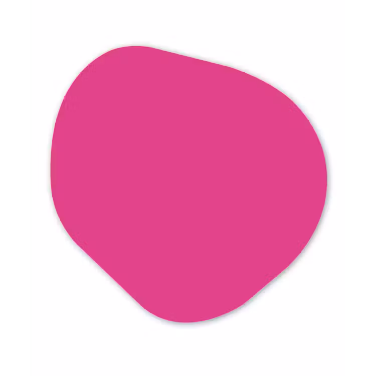 Fuchsia - Neon - Kleuren Wandcirkel Organisch Forex 3mm klein 629 -3d