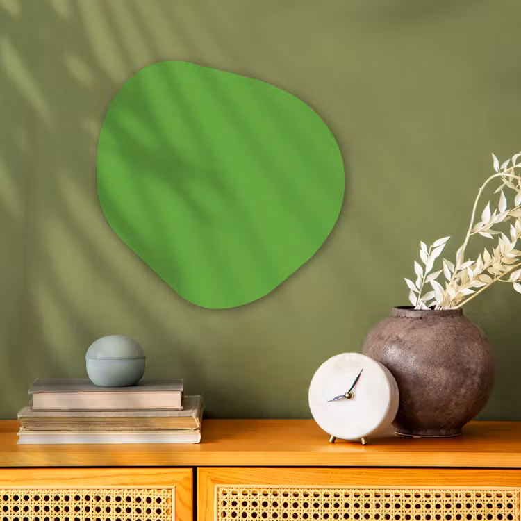 Groen - Kleuren - Natuur Wandcirkel Organisch Forex 3mm klein 629 -sfeer2