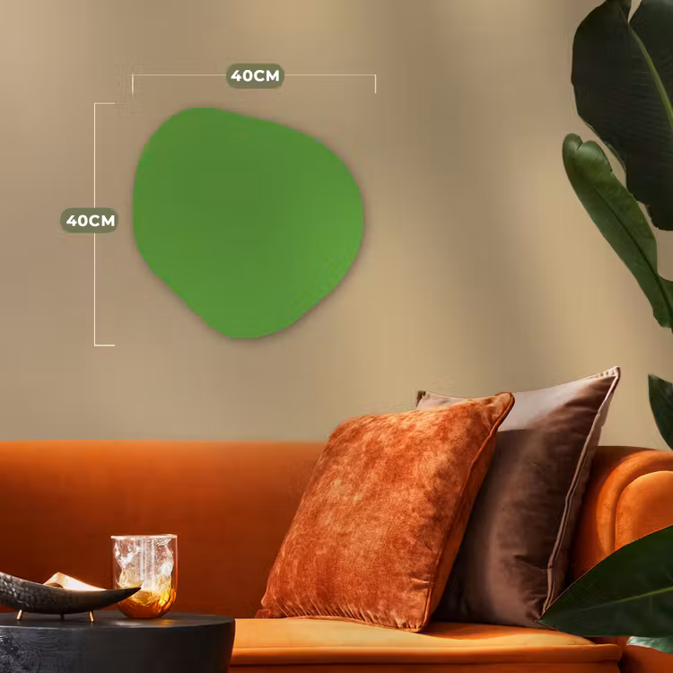 Groen - Kleuren - Natuur Wandcirkel Organisch Forex 3mm klein 629 -sfeer3