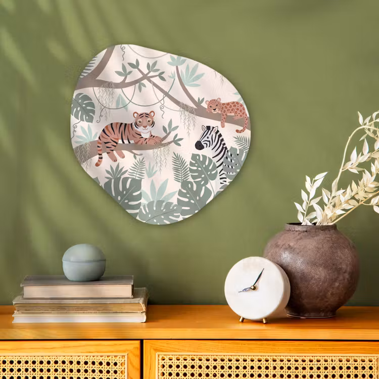 Jungle - Rustiek - Pastel Wandcirkel Organisch Forex 3mm klein -sfeer2