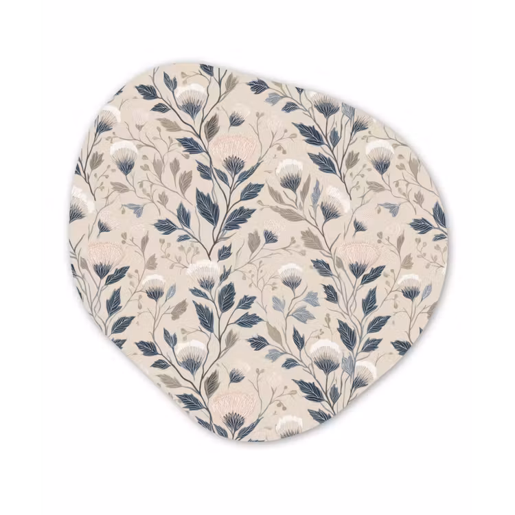 Klassiek - Botanisch - Kleurrijk Wandcirkel Organisch Forex 3mm klein 629 -3d