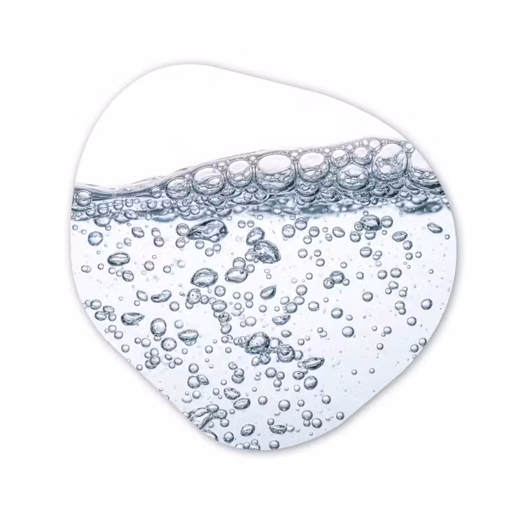 Luchtbellen - Water - Dynamisch Wandcirkel Organisch Forex 3mm klein -3d